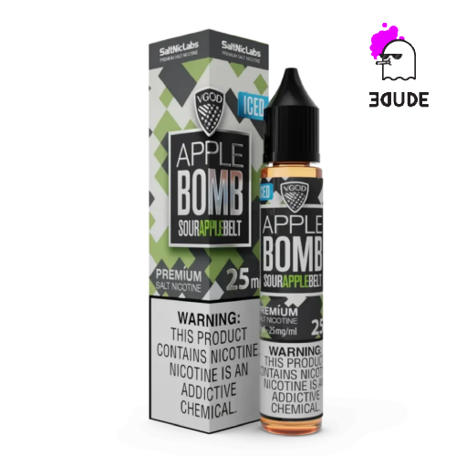 سالت بمب سیب ترش یخ ویگاد / VGod Sour Apple Bomb Iced
